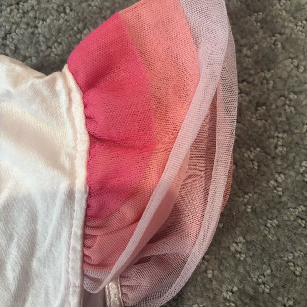 Authentic blumarine ruffle top Charming Pink and White Kids' Camisole